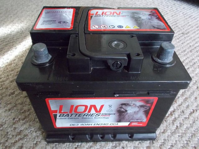Preview of the first image of 40AH Lion High Performance Power 12V Car Battery 4mth old.