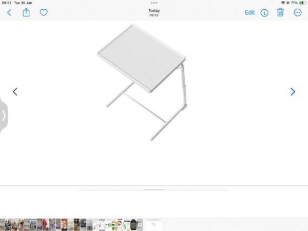 Image 1 of Little lieghtwiegh foldaway table  new in box