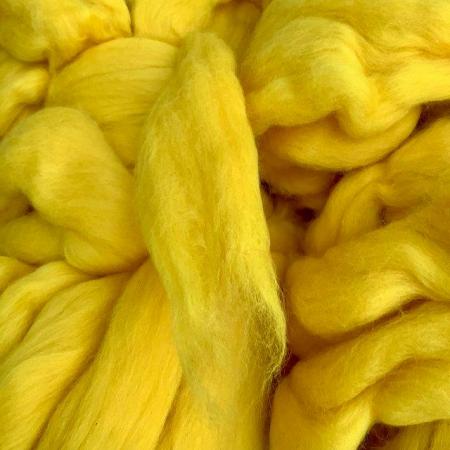 Image 1 of Merino Wool Tops, Vibrant Yellow, 800grams.