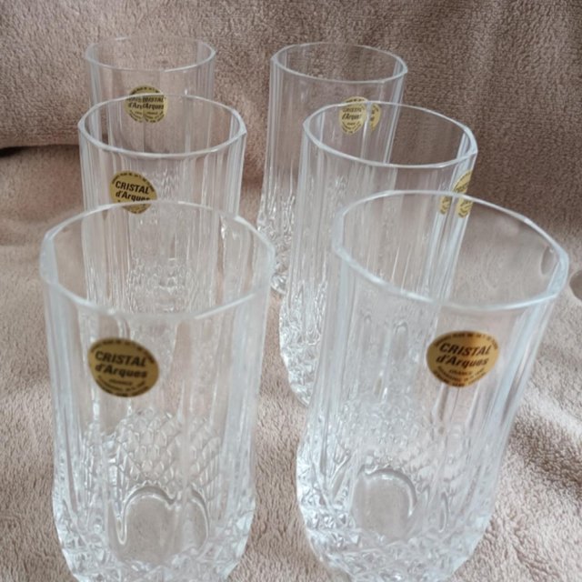 Preview of the first image of Cristal d’Arques Crystal Tumblers - set of 6.