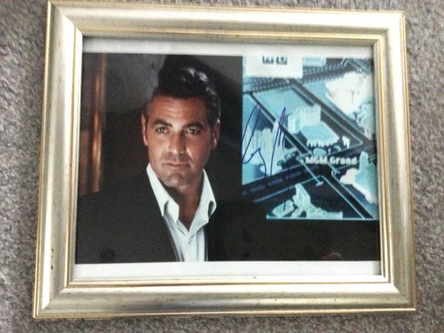 Preview of the first image of Signed photo of George Clooney.