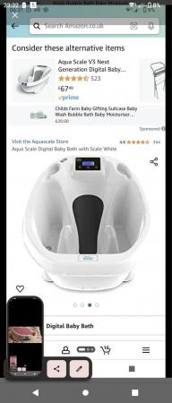 Image 2 of Digital baby bath shows there weight