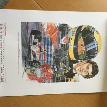 Image 2 of 30th Anniversary Ayrton Senna Autograph + 2004 Ltd Calendar