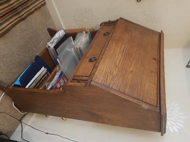 Preview of the first image of Oak Bureau / Desk - British Made , 1950's style - SOLD.