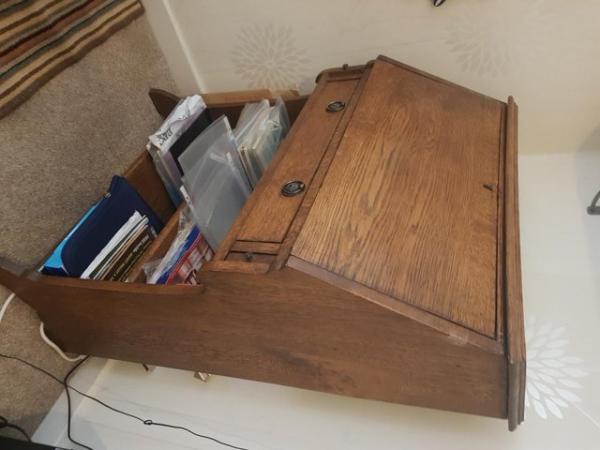 Image 1 of Oak Bureau / Desk - British Made , 1950's style - SOLD