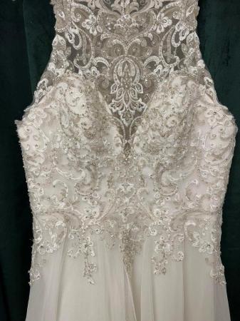 Image 1 of Ivory A line wedding dress size 16