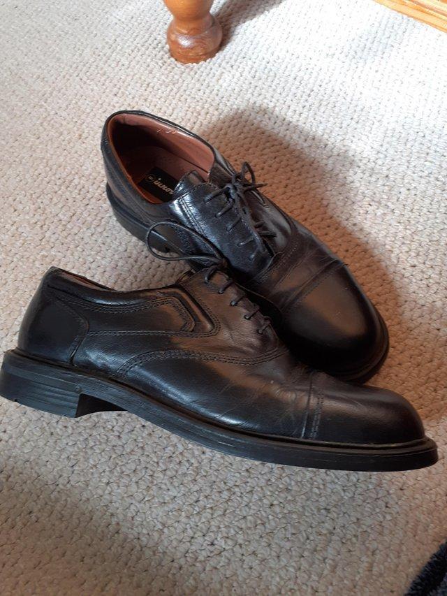 Preview of the first image of Men's all leather smart shoe's black(8).