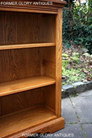 Image 5 of AN OLD CHARM VINTAGE OAK OPEN BOOKCASE CD DVD CABINET STAND