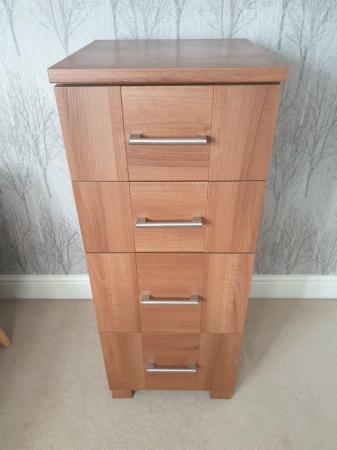 Image 3 of 5 drawer Walnut unit, excellent condition