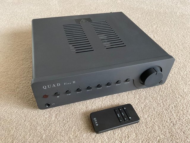 Preview of the first image of QUAD Vena II Integrated amp with DAC, MM phono, Apt X.