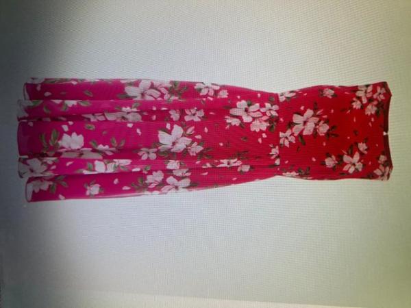 Image 2 of Hobbs Carly Floral Midi Dress Pink Size 14