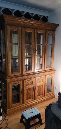 Image 1 of Large light up glass cabinet