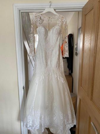 Image 3 of Mark Lesley size 12 bridal gown