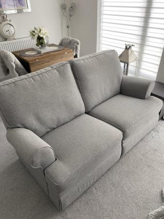 Image 2 of Two Seater M&S Recliner Sofa Light Grey