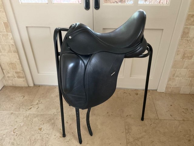 Preview of the first image of Loxley Bliss 17 inch black mono flap dessage saddle XW..
