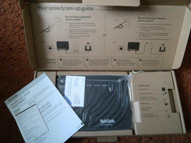 Preview of the first image of TalkTalk Super Router D-link Brand New Boxed.