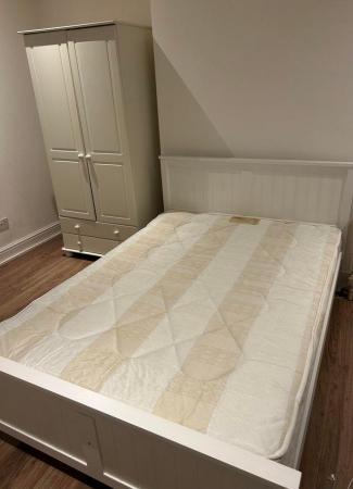 Image 2 of Double bed frame with mattress for sale