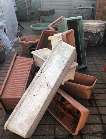 Image 2 of Large Collection of Garden Pots and Troughs