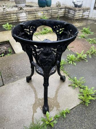 Image 2 of Victorian cast iron table base