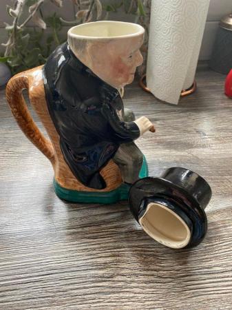 Image 2 of Winston Churchill Jug with top hat lid