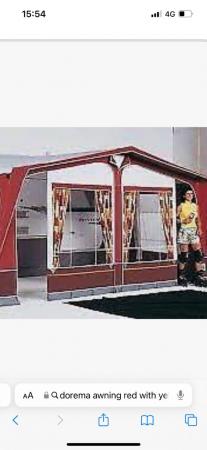 Image 2 of FOR SALE - DOREMA (RED) FULL AWNING (22!) WITH CARBON POLES