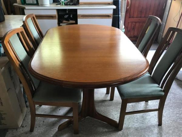 Image 1 of Jentique dining table & 4 chairs