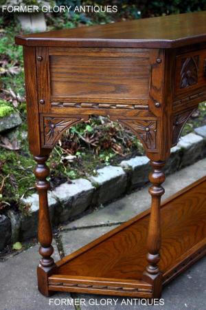Image 31 of AN OLD CHARM LIGHT OAK CANTED CONSOLE TABLE LAMP PHONE STAND