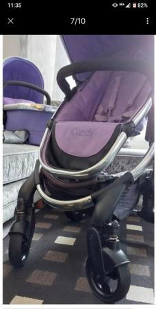 Image 6 of I candy peach purple parma violet2 in 1 pram