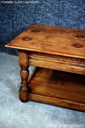 Image 12 of A TITCHMARSH & GOODWIN STYLE SOLID OAK POTBOARD COFFEE TABLE