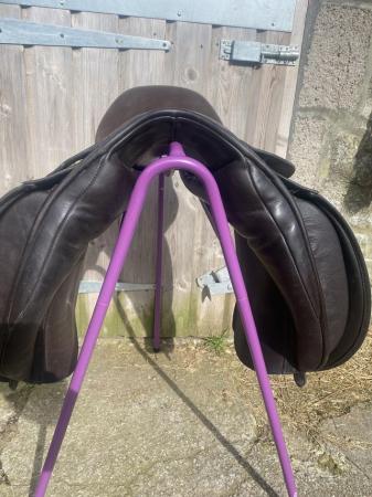 Image 3 of Ideal H&C WH Show Saddle 17.5” XW Working Hunter