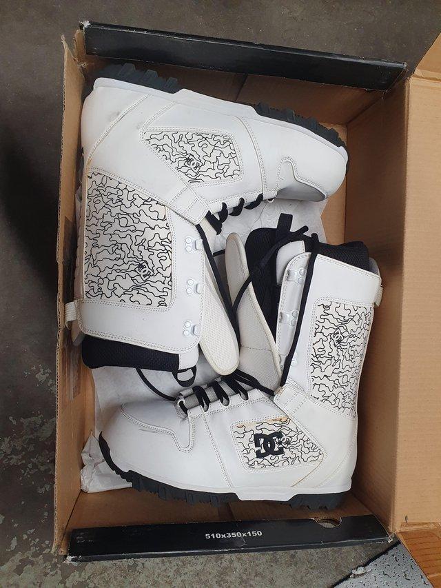 Preview of the first image of DC Phase Snowboard Boots size 12 like new.