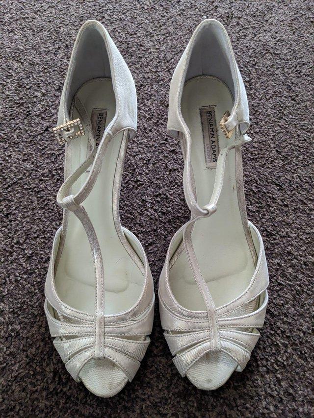 Preview of the first image of Wedding Shoes by Benjamin Adams Blake. Size 7.