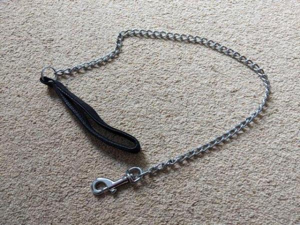 Image 4 of Chain lead for dogs (anti chew) heavy duty approx 105cm long