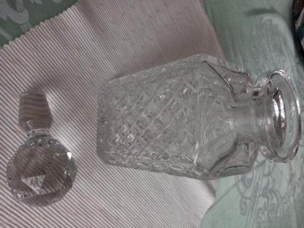 Image 2 of Cut glass decanter with stopper
