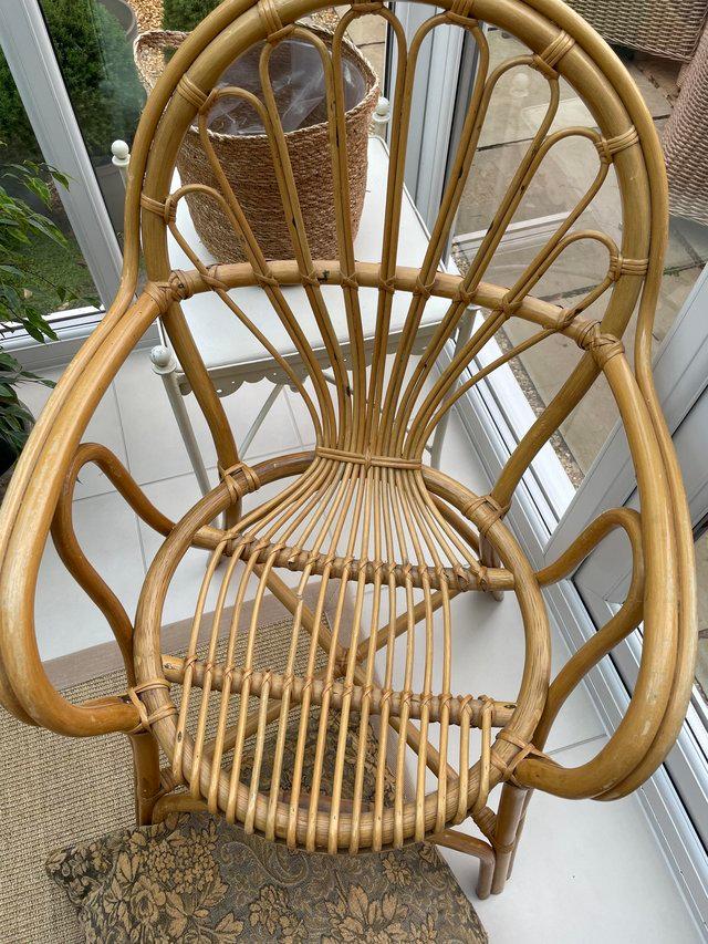 Preview of the first image of Original Bamboo Armchair High back.