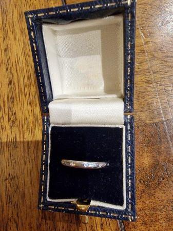 Image 3 of Stunning 12 Diamond and Platinum Wedding Ring
