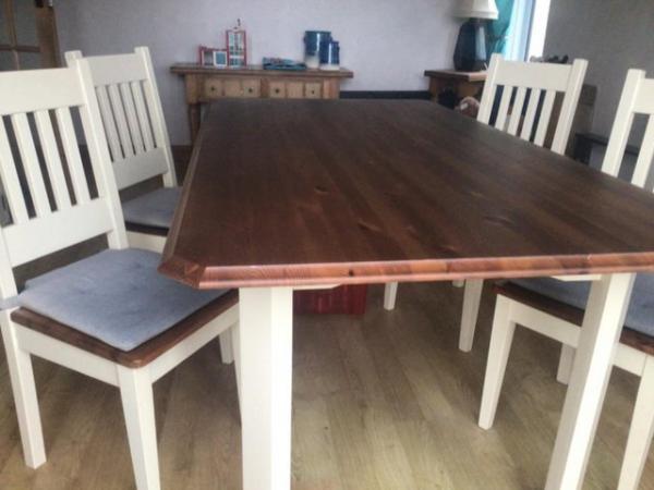 Image 2 of Wooden Dining Table and 6 Chairs