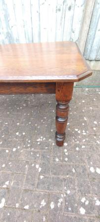 Image 3 of Victorian Farmhouse dining table 1930's Antique