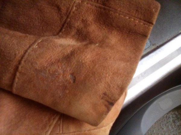 Image 2 of Vintage tan suede jacket size 14/16
