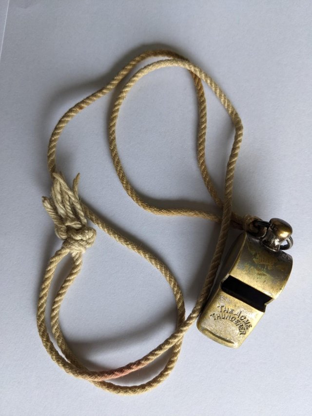 Preview of the first image of Hudson's early 1910's Acme Thunderer Whistle.