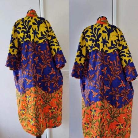 Image 2 of African Ankara Kimono Jacket Dress