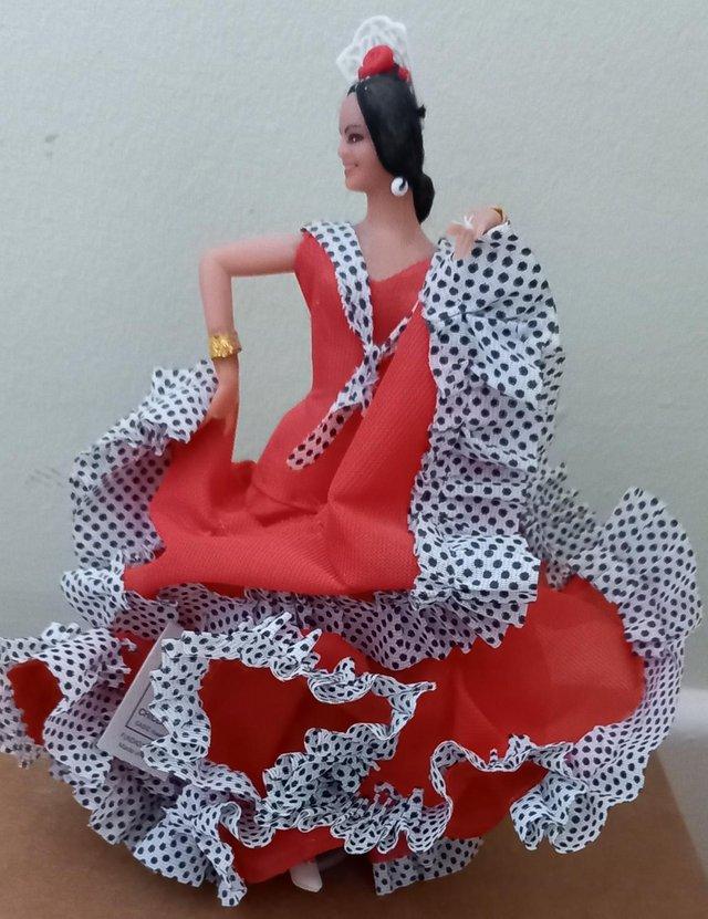 Preview of the first image of Vintage Marin Chiclana Spanish Dancer Flamenco Doll.