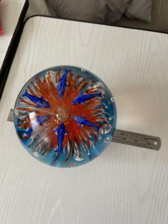 Image 1 of Glass paper weight massive