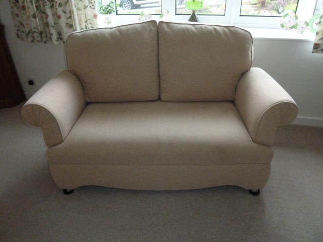 Preview of the first image of 2 SEATER SOFA and CHAIR IN EXCELLENT CONDITION.