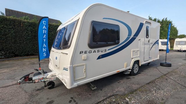Preview of the first image of *NOW SOLD* BAILEY PEGASUS GENOA - 2013 2 BERTH CARAVAN.