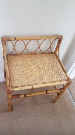Image 3 of Bamboo and rattan dressing table set