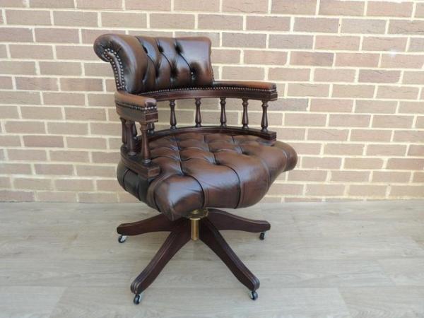 Image 5 of Vintage Captains Chesterfield Chair (UK Delivery)