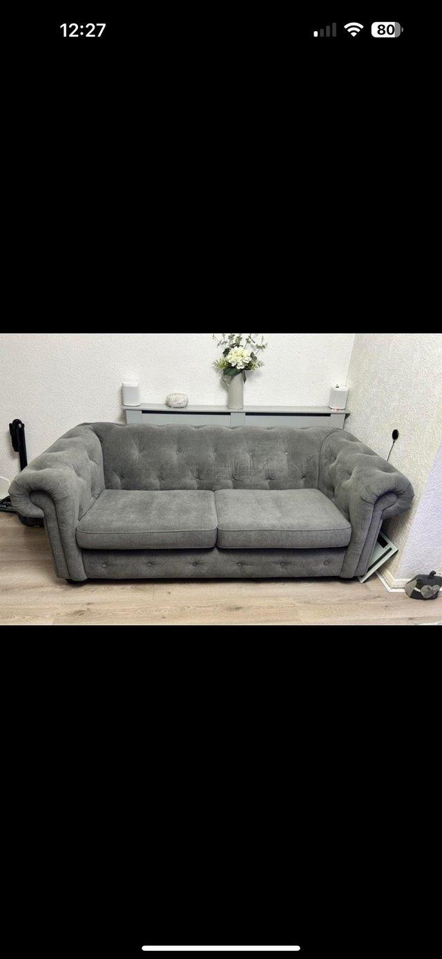 Preview of the first image of 3 Seater Sofa & Cudler (dfs) only year old.