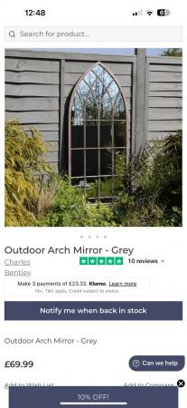 Image 3 of New outdoor/indoor arch mirror
