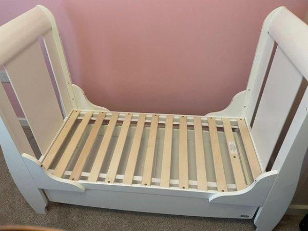 Image 2 of Tutti Bambini Katie mini sleigh cot bed.solid wood.
